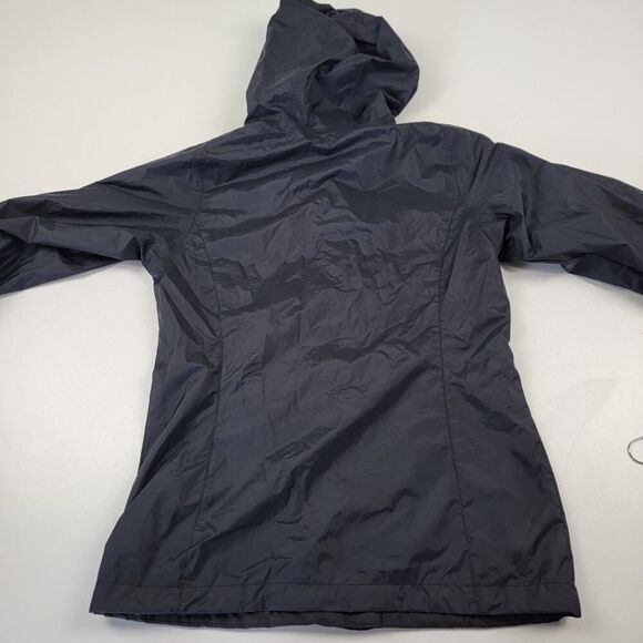 Columbia Omni-tech Hooded Rain Jacket Black Full Zip Women's Sz XS Outdoor - Picture 10 of 15